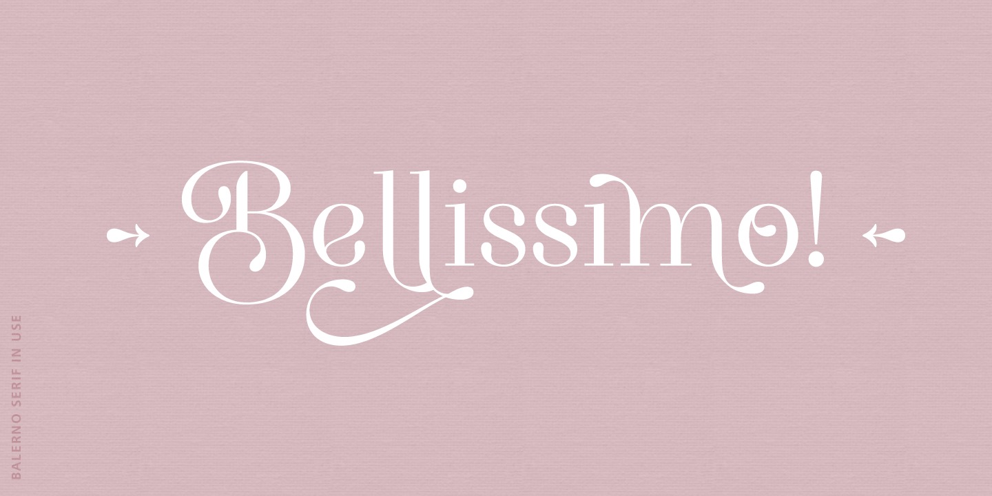 Balerno Serif Bold Font preview